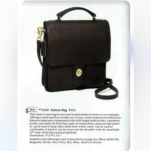 Coach Handbags - Vintage Coach Station Bag 1980’s